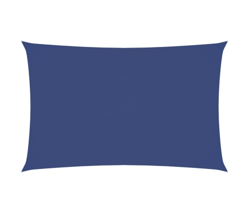 Toldo de vela rectangular tela Oxford azul 2,5x5 m
