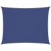 Toldo de vela rectangular tela Oxford azul 3,5x5 m