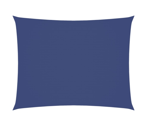 Toldo de vela rectangular tela Oxford azul 4x5 m