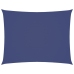 Toldo de vela rectangular tela Oxford azul 4x6 m