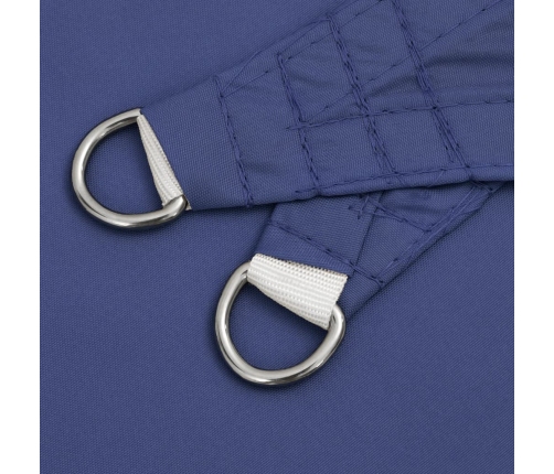 Toldo de vela rectangular tela Oxford azul 4x6 m