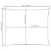 Toldo de vela rectangular tela Oxford azul 4x6 m