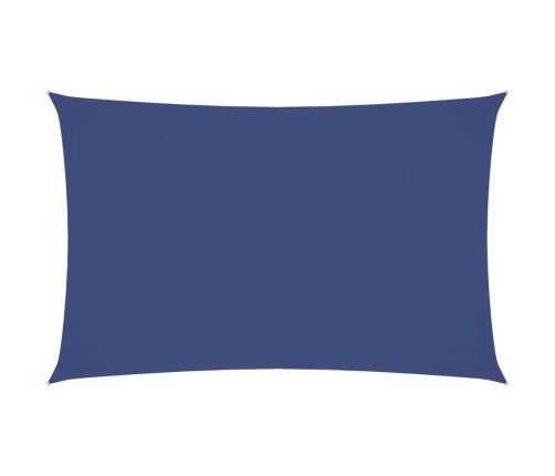 Toldo de vela rectangular tela Oxford azul 4x7 m