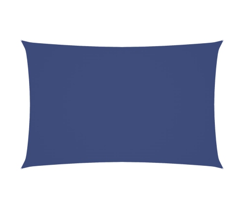Toldo de vela rectangular tela Oxford azul 5x8 m