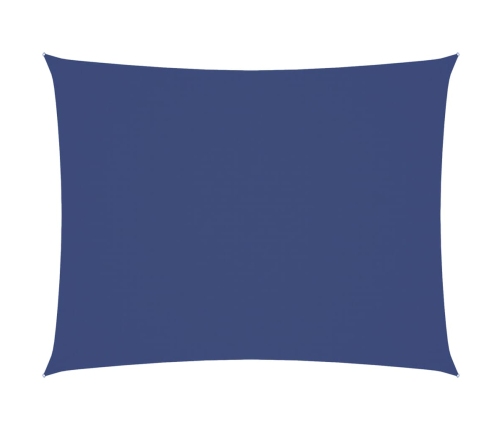 Toldo de vela rectangular de tela oxford azul 6x8 m