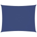 Toldo de vela rectangular de tela oxford azul 6x8 m