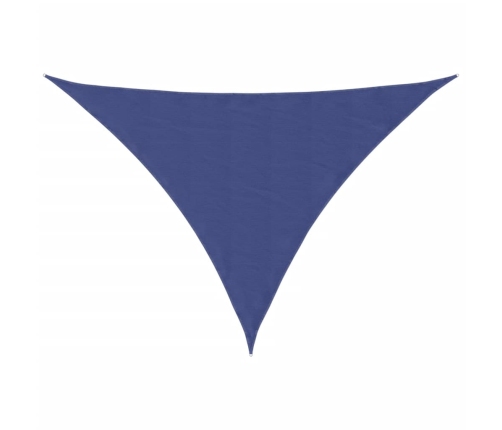 Toldo de vela triangular tela Oxford azul 2,5x2,5x3,5 m