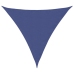 Toldo de vela triangular tela Oxford azul 3x3x3 m