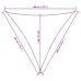 Toldo de vela triangular tela Oxford azul 3x3x3 m
