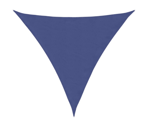 Toldo de vela triangular tela Oxford azul 3,6x3,6x3,6 m