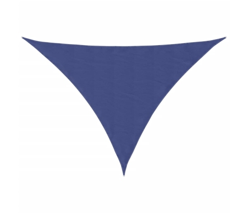 Toldo de vela triangular tela Oxford azul 3x3x4,24 m