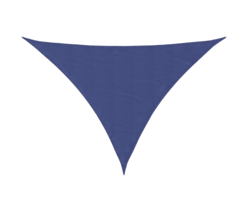 Toldo de vela triangular tela Oxford azul 3x4x5 m