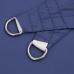 Toldo de vela triangular tela Oxford azul 3x4x5 m