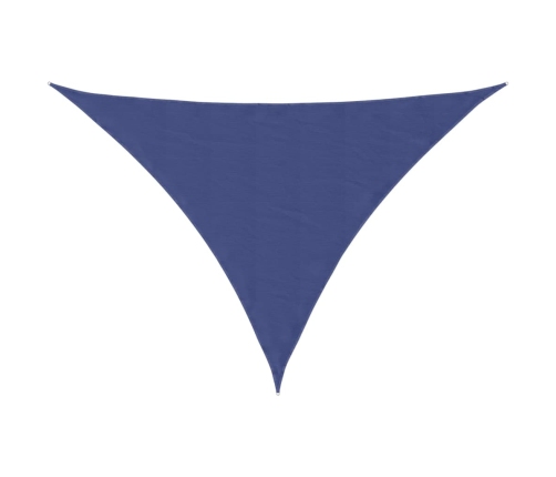 Toldo de vela triangular tela Oxford azul 3x4x4 m