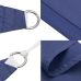 Toldo de vela triangular tela Oxford azul 3,5x3,5x4,9 m