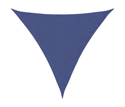 Toldo de vela triangular tela Oxford azul 4x4x4 m