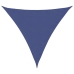 Toldo de vela triangular tela Oxford azul 4x4x4 m