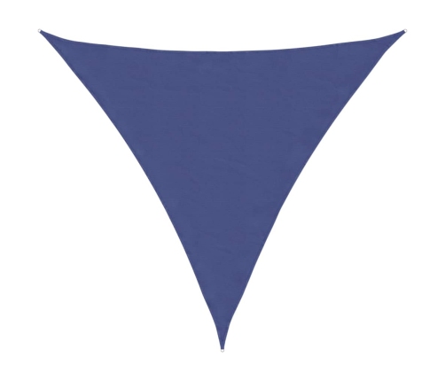 Toldo de vela triangular tela Oxford azul 5x5x5 m