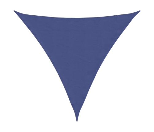 Toldo de vela triangular tela Oxford azul 6x6x6 m