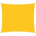 Toldo de vela rectangular tela oxford amarillo 2x2,5 m