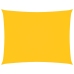 Toldo de vela rectangular de tela oxford amarillo 2x3 m