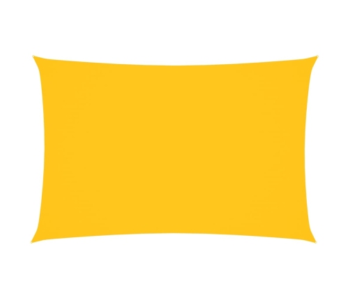 Toldo de vela rectangular tela Oxford amarillo 2x4 m
