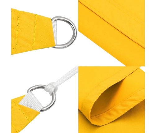 Toldo de vela rectangular tela Oxford amarillo 2x4 m