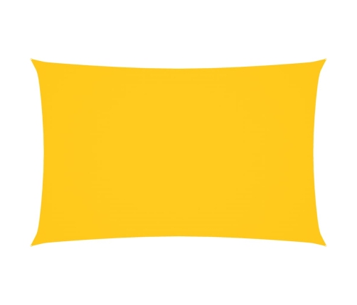 Toldo de vela rectangular tela Oxford amarillo 2x4,5 m