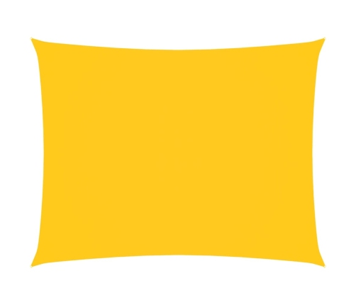 Toldo de vela rectangular de tela oxford amarillo 2,5x3,5 m