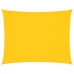 Toldo de vela rectangular tela oxford amarillo 3x6 m