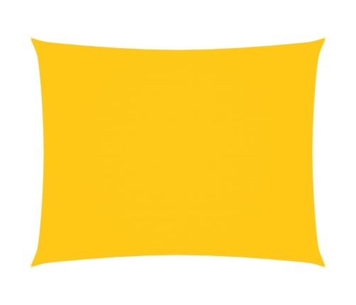 Toldo de vela rectangular tela Oxford amarillo 3,5x4,5 m