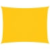 Toldo de vela rectangular tela Oxford amarillo 3,5x4,5 m