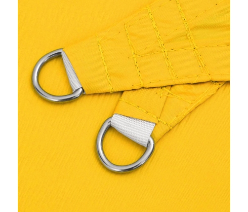 Toldo de vela rectangular tela Oxford amarillo 3,5x4,5 m