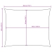 Toldo de vela rectangular tela Oxford amarillo 3,5x4,5 m