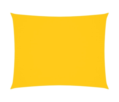 Toldo de vela rectangular tela Oxford amarillo 5x7 m