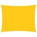 Toldo de vela rectangular tela Oxford amarillo 5x7 m