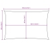 Toldo de vela rectangular tela Oxford amarillo 5x7 m