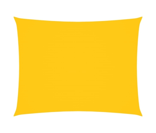 Toldo de vela rectangular tela Oxford amarillo 6x8 m