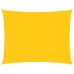 Toldo de vela rectangular tela Oxford amarillo 6x8 m