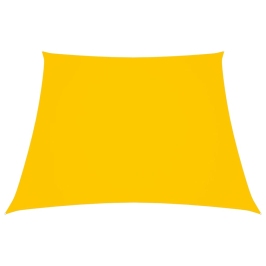 Toldo de vela tela oxford trapecio amarillo 2/4x3 m