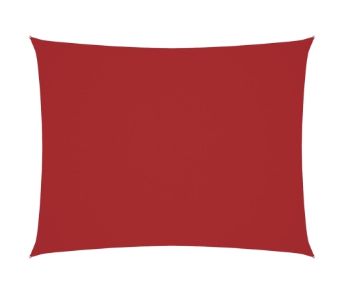 Toldo de vela rectangular tela Oxford rojo 2x3 m