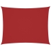 Toldo de vela rectangular tela Oxford rojo 2x3 m