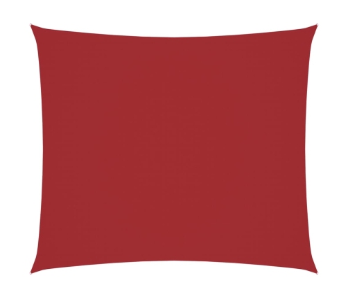 Toldo de vela rectangular tela Oxford rojo 2,5x3 m
