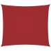 Toldo de vela rectangular tela Oxford rojo 2,5x3 m