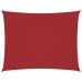 Toldo de vela rectangular tela Oxford rojo 2,5x3,5 m