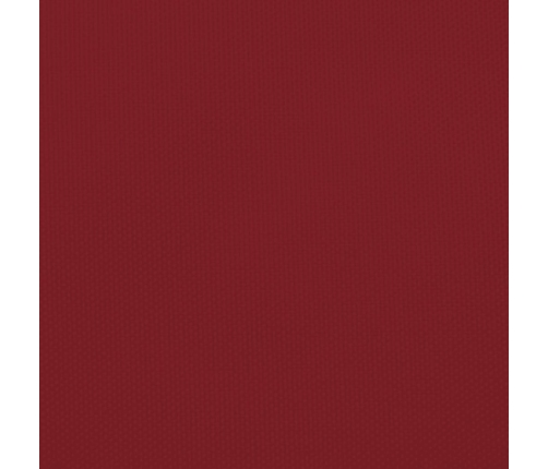 Toldo de vela rectangular tela Oxford rojo 2,5x4,5 m