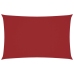 Toldo de vela rectangular tela Oxford rojo 2,5x5 m