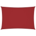 Toldo de vela rectangular tela Oxford rojo 3x6 m