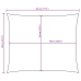 Toldo de vela rectangular tela Oxford rojo 3,5x4,5 m