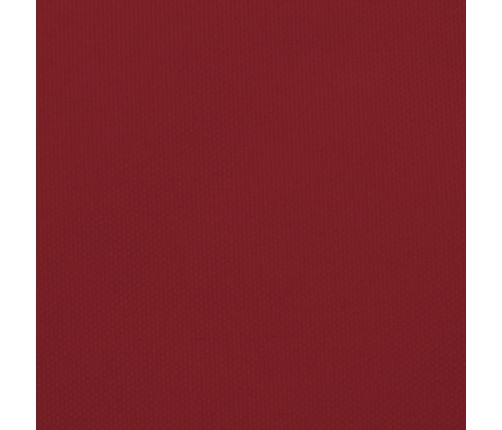 Toldo de vela rectangular tela Oxford rojo 4x6 m